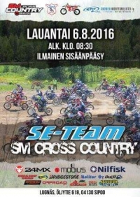 SM SE-Team Cross Country kilpailun aikataulu